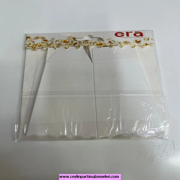 Beyaz Popcorn Kutusu